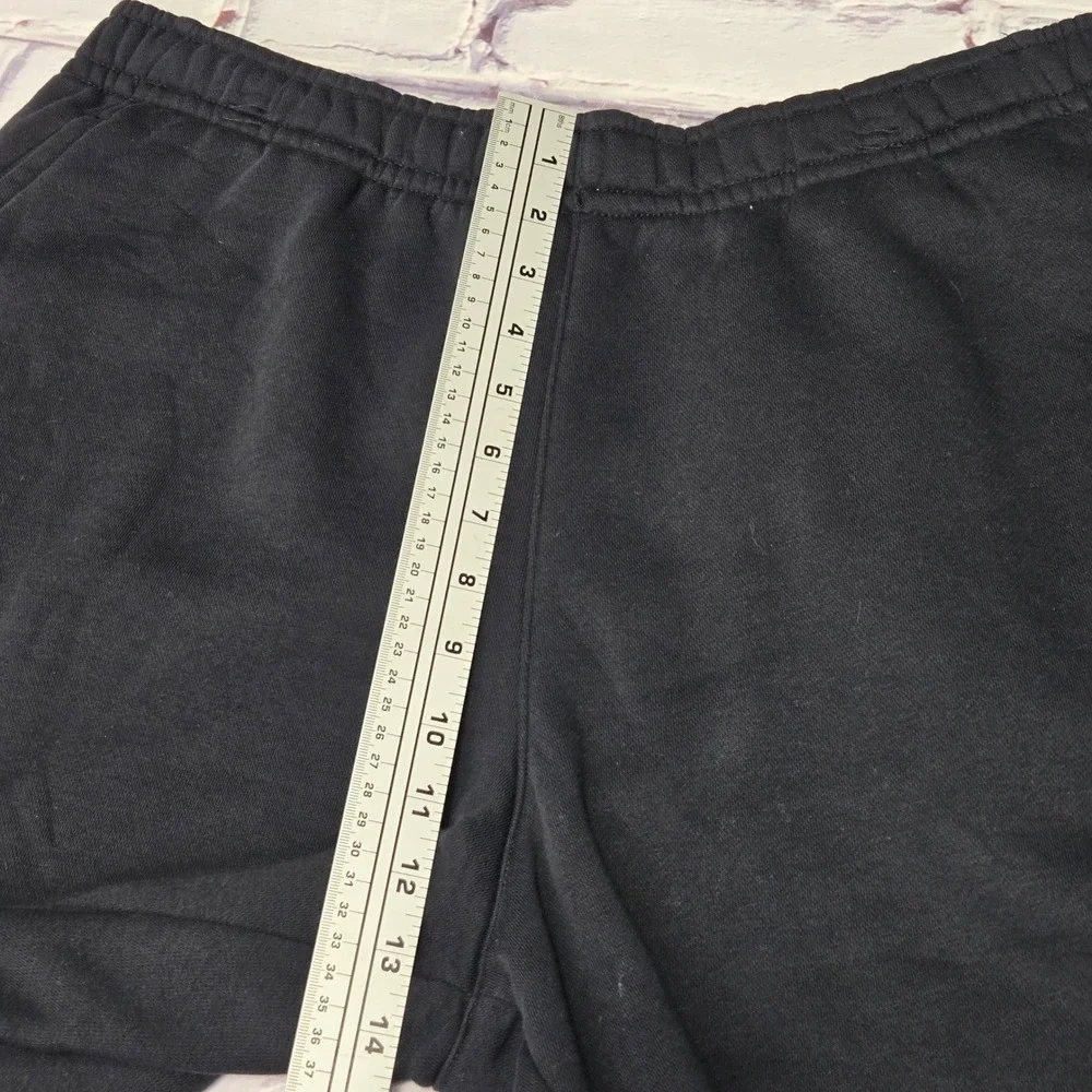 Nike Fleece Shorts Black Oversized Swoosh Logo Athletic Gym Mens 2XL BV2721-010